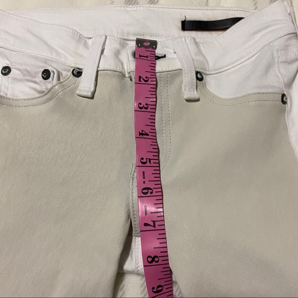 Rag & Bone Hyde Leather Panel Skinny Jeans - Picture 8 of 11